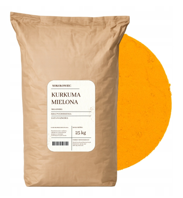 Kurkuma mielona 25 kg
