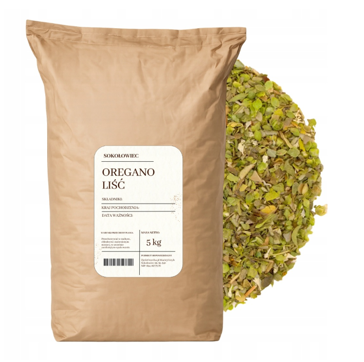 Oregano liść 5 kg