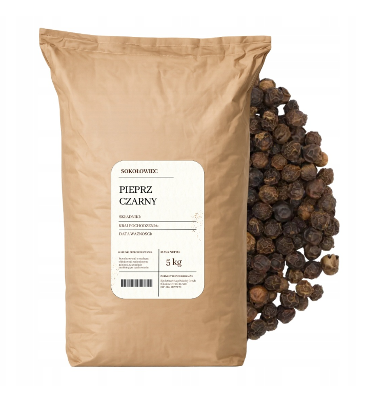 Pieprz czarny ziarnisty 5 kg